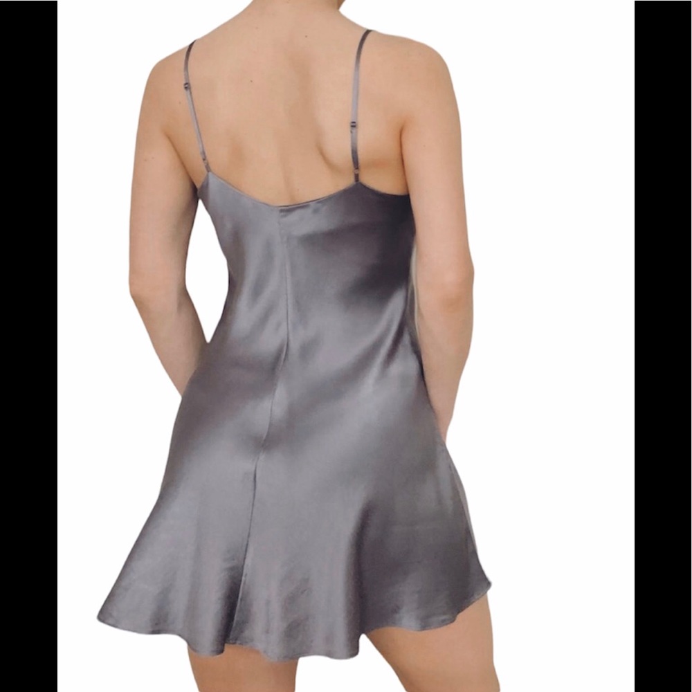 Rare Vintage VICTORIA’S SECRET Silk Y2K Slip Mini Dress S - Picture 2 of 9